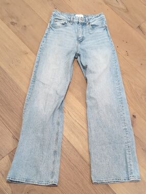 H&M Light Blue Wide Leg Jeans